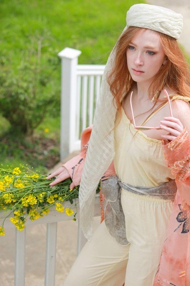 Vintage 1940s Silk Floral Large Square Scarf Wrap Blue Gray Lace Detail AS IS - Picture 2 of 12